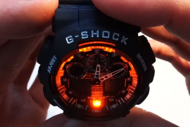 Часы "G-shock WR 20 BAR" с подсветкой