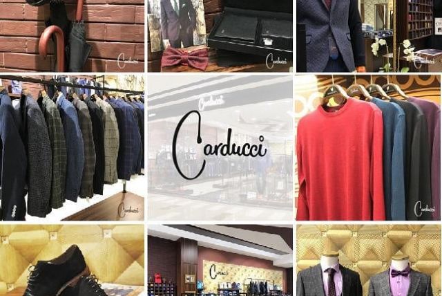 Итальянская мужская одежда в магазине Carducci