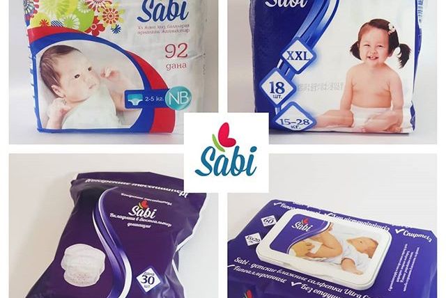Детские гигиенические товары Казахстанского бренда - «Sabi».
